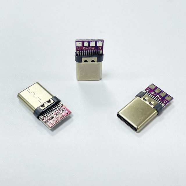 Wholesale Factory USB C Type-C Male Connector 56K Resistor USB Type C Adapter for Soldering