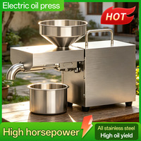 Nouvel Arrivage – Presse à Huile Domestique 280W à Moteur Sans Balais et Tige de Pression Allongée de 240MM – Extracteur d'Huile pour Usage Domestique et Vente en Gros
