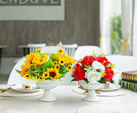 VENTE FLASH Mini Urne Métallique Cache-Pot Piédestal Vase Support de Fleurs Vase à Fleurs en Métal pour Événement Anniversaire Décoration Maison