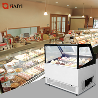 Congélateur de présentation de gâteaux glacés, équipement de réfrigération de crème glacée commercial à haut rendement énergétique pour les magasins de proximité