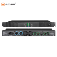 Amplificateur de puissance audio numérique ADSP PA1200 2*250W 2 canaux 1u métal 0Hz~20kHz Réponse en fréquence 3dB Rapport signal/bruit 80dB Portable XLR