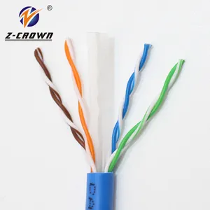 Lan 4 pares de cables UTP proveedores Cat6 Ethernet 305m 0,5mm herramienta de prensado de red de cobre desnudo Cable de comunicación