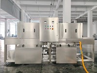 Laveuse industrielle haute pression de qualité alimentaire pour caisses, plateaux et paniers - Nouvelle machine de nettoyage automatique