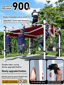 Carpas Plegables para Ferias Comerciales al Aire Libre, de Doble Capa, Recubiertas de PVC, con <span class=keywords><strong>Cortinas</strong></span> Romanas, Impermeables, <span class=keywords><strong>3x3</strong></span>, Venta al Por Mayor - Product Image 4