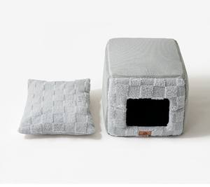 Katlanabilir Kare Kedi Yatağı ve Köpek Yatağı Sonbahar Kış İçin Uygun Dayanıklı Evcil Hayvan Yuvası - Product Image 5