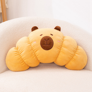 Commercio all'ingrosso di peluche pane Croissant Hamburger farcito bambola per bambini regalo di compleanno morbido pane peluche Croissant Hamburger Doll - Product Image 4