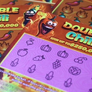 Boletos de Lotería Ganadores: Raspé el Mismo Icono para Ganar un Diseño Gratuito con Recubrimiento de Color y Laminación Brillante - Product Image 2