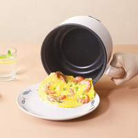 Meilleure vente Mini 1,5L Marmite électrique multifonction antiadhésive avec cuiseur vapeur pour la maison, chauffage rapide des aliments.