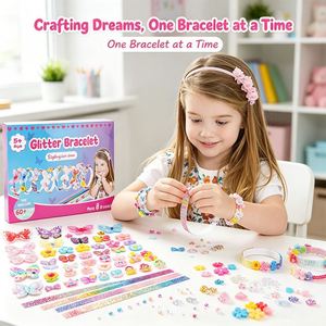 Retail DIY Hairband Craft Set Kids <b>Cute</b> Head Hoop <b>Bracelet</b> Bow Ribbon Star Flower Party Favor Gift Supplier Box - Product Image 5