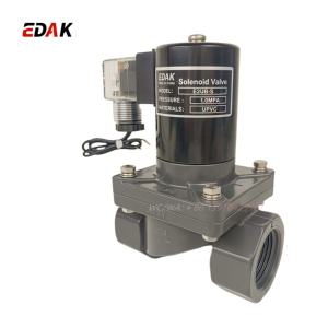 Original elektrisches Ventil Korrosions beständiges Magnetventil Double Union Normaler weise geschlossenes Magnetventil UPVC CPVC - Product Image 4