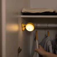 Lampe de chevet LED portable intelligente rechargeable par USB, à fixation murale ou sur escalier, en ABS, pour décoration de chambre, avec grand faisceau lumineux