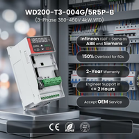 HYTECON 4kW 5.5kW VFD WD200-T3-004G/5R5P-B 3 phases 380V Compresseur d'air Pompe à eau Ventilateur d'extraction Contrôle vectoriel IP20