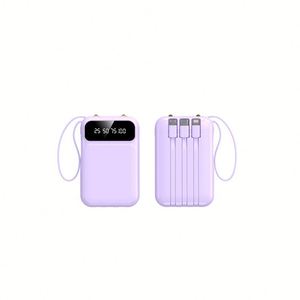 Banco de Energía de 20000mAh con Logotipo Personalizado, 4 Puertos de Salida, Carga Rápida Tipo C y Cable Integrado - Product Image 4