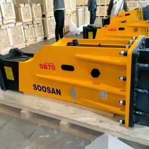 Martillo hidráulico SOOSAN Sb 70 para excavadoras, caja de martillo de 16-21 toneladas, cincel de Motor, nueva condición, construcción esencial - Product Image 1