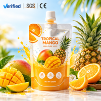 Sachets souples à bec verseur personnalisés, de qualité alimentaire, anti-fuite, pour l'emballage de miel, de jus, de boissons et de liquides en détail