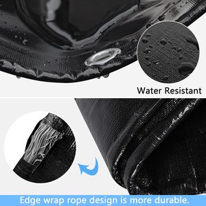 Revestimiento Reforzado de 15x20 Pies, 28 Mil, de <span class=keywords><strong>Polietileno</strong></span> Negro para Estanques de Peces Koi, para Jardines Acuáticos, Cascadas y Fuentes - Product Image 3