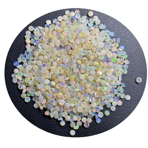 HQ Permata Asli Opal Bulat 4 5 6 Mm Batu Opal Putih Harga Per Karat