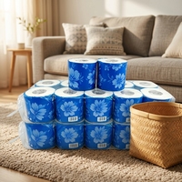 Échantillon Gratuit, Vente en Gros, OEM ODM, Papier Toilette en Rouleau en Pâte de Bois Vierge, Ultra Doux, Sans Poussière, Écologique, Jetable dans les Toilettes