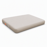 Matelas gonflable en PVC extensible de 20 cm avec pompe à air intégrée ; Nouveau lit d'appoint pour le camping en plein air et la maison ; Entièrement gonflable