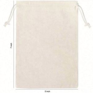 ถุงผ้าฝ้ายออร์แกนิคแบบมีเชือกผูก สำหรับใส่เครื่องประดับ ลดราคาพิเศษ พร้อมพิมพ์โลโก้ตามสั่ง - Product Image 4