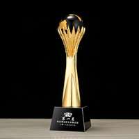 Trophée en métal personnalisé Conception 3D à base de métal imprimé UV pour le cadeau d'artisanat de champion de course d'événement sportif