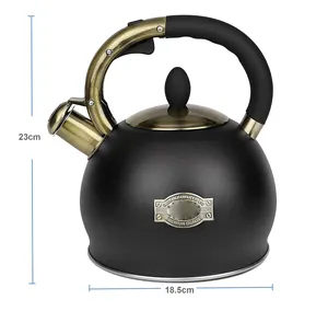 3.0 L茶壶不锈钢304炉顶哨子花岗岩口哨水壶
