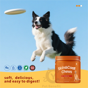 Cuidado de la Piel y el Pelaje del Perro, Masticables Suaves Enriquecidos con Calostro, Caldo Fermentado, Astrágalo, Probióticos, Apoyo Inmunológico y Antialérgico, Sin <span class=keywords><strong>Granos</strong></span> - Product Image 4