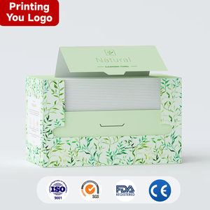 OEM Extra-Soft Cotton <strong>Tissues</strong> High Quality Custom Printed Facial Towel for Daily Cleaning Adult Daily Use - Product Image 1