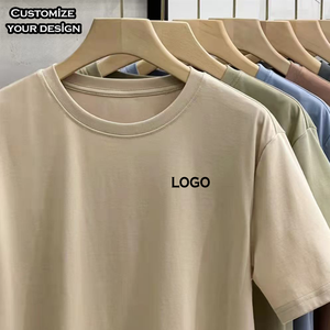 T-shirt pour homme en coton de haute qualité, personnalisé, à manches courtes, coupe ample, style uni, décontracté et élégant, avec un design imprimé - Product Image 2