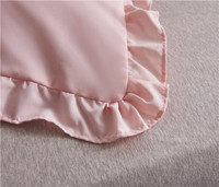 Jsdnantong — parure de lit blanc en microfibre, taille américaine 100% Polyester, volants