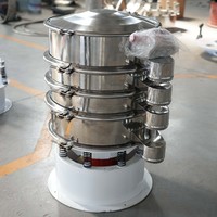Tamiseur vibrant circulaire rotatif motorisé de haute précision en acier inoxydable 304 de qualité alimentaire pour fruits de mer, directement de l'usine