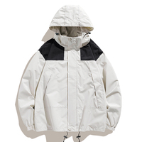 Veste d'extérieur imperméable et coupe-vent à prix compétitif, pour la randonnée, le camping, la montagne, veste unie pour homme