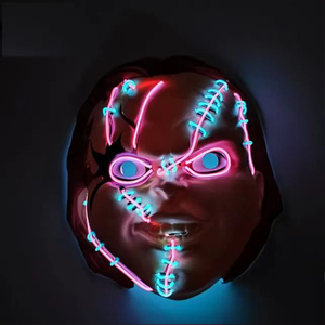 Máscara Luminosa <span class=keywords><strong>de</strong></span> Halloween, Máscara <span class=keywords><strong>de</strong></span> Muñeco Fantasma, Máscara LED <span class=keywords><strong>de</strong></span> Luz Fría, Máscara <span class=keywords><strong>de</strong></span> <span class=keywords><strong>Chucky</strong></span>, Divertida Máscara <span class=keywords><strong>de</strong></span> Espíritu Malvado, Máscara <span class=keywords><strong>de</strong></span> Fantasma <span class=keywords><strong>de</strong></span> la Película Resurrección - Product Image 4