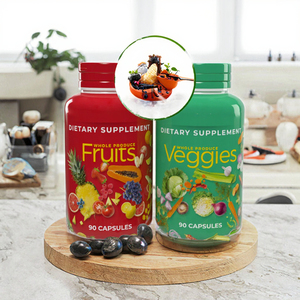 OEM Private Label Superfood Obst-Gemüse-Kapseln Gesamtgesundheitsunterstützung Vitamine Ganze Früchte und Gemüse Pillen für Erwachsene - Product Image 1
