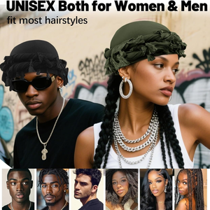 قبعة بيني مخصصة للبالغين مع شرابة وشريط داخلي ملتوي على شكل عجينة مقلية، قبعة هيب هوب - Product Image 2