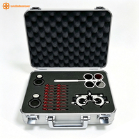 Étui de transport portable en aluminium verrouillable, étanche, robuste et antichoc pour instruments d'essai ophtalmiques et d'optométrie, taille personnalisée