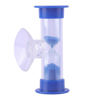 Timer Jam Pasir Modern Buatan Tangan dengan Suction Cup ABS - 1-3 Menit Tahan Guncangan Portabel Ringan Tempat Sikat Gigi Anak