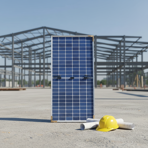 Paneles Solares Fotovoltaicos Bifaciales de Doble Vidrio Sairifo 440W 450W 455W, Totalmente Negros, BIPV, 18.8% de Eficiencia, Precio Competitivo, Mono PV - Product Image 1