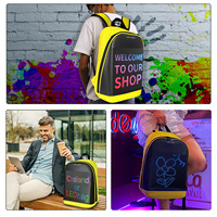 CRELANDER su geçirmez akıllı Led ekran sırt çantası hafif kablosuz APP kontrol açık LED çanta paketi Mochila erkekler kadınlar