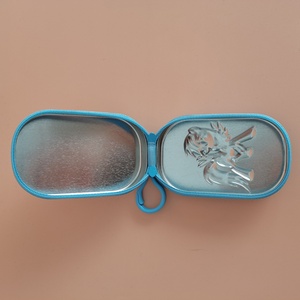 Boîte en étain carrée à fermeture éclair, motif licorne bleue mignonne, de qualité supérieure, très populaire, pour bonbons et chocolats - Product Image 6
