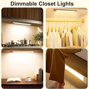 Luz Noturna Magnética Ultra Fina com Sensor de Movimento para Carregamento USB, Luz para Guarda-Roupa, Luz para Armário, Luz Multiuso para Interiores - Product Image 2
