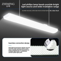 Iluminación para Cancha de Bádminton, Luces LED Antideslumbrantes de 11,000 Lúmenes, con Empalme sin Interrupciones, Regulables, Antideslumbrantes, Tipo Diamante, Zhi Zhen