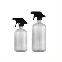 Bouteilles en plastique transparentes ou ambrées de 1L, 500ml, 250ml, 200ml, 750ml pour mini-sprays de parfum, produits ménagers, emballages de parfum pour voitures et diffuseurs