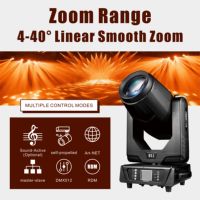 Avastron 650W Luz de perfil LED de cabeza móvil RGBW CMY CTO 7800K Beam Wash Spot de aluminio DMX512 Ra90 Zoom para bodas, DJ y escenarios