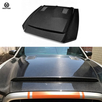 Capot moteur en fibre de carbone style S197 GT500 pour Ford Mustang 2010-2014 MAYHAK, pièces de capot de course ventilées de fabrication professionnelle