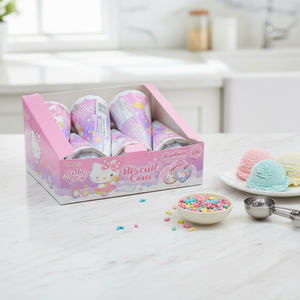 ไอศกรีมโคนแบบพิมพ์ลายการ์ตูนคิตตี้,ขนมสำหรับเด็กน้ำนมปรับแต่งบรรจุภัณฑ์สำหรับแมวบิสกิต Meriendas ช็อคโกแลต - Product Image 2