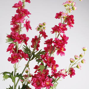 Fleurs artificielles de delphinium en soie, blanc, rose, violet, haute simulation, pour décoration intérieure, mariage et accessoires extérieurs - Product Image 3