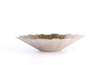 Groothandel 12 inch glazen salade- & fruitschalen gouden kleur milieuvriendelijk modern luxe bruiloftdecoratie op maat gemaakt voor thuis- en restaurantgebruik