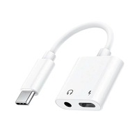 241129 Tipo-C Carga de audio Convertidor 2 en 1 Simulación dual tipo C (carga, escuchar música, mala compatibilidad)