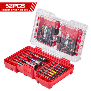 Versand bereit im US-Lager 52 Stück Rotes Gehäuse Hochdrehmoment-Schlags atz Industrielles DIY Farb codiertes Schraubendreher-Bit OEM Anpassbar - Product Image 6